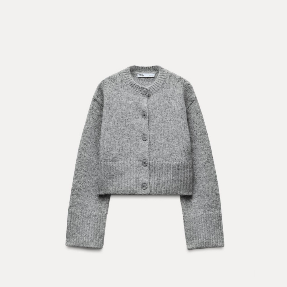 Zara Gray Women's Cardigan Sweater